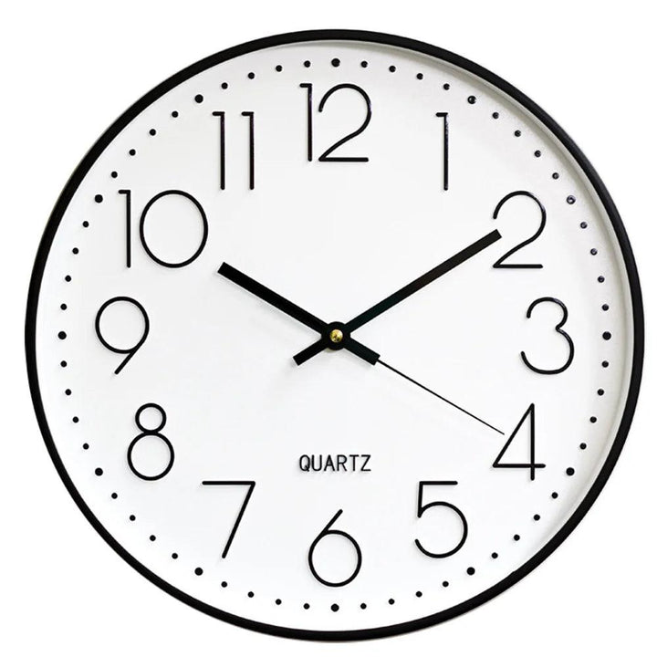 SMOOTHTIME – 12-inch silent, non-ticking wall clock for modern decor