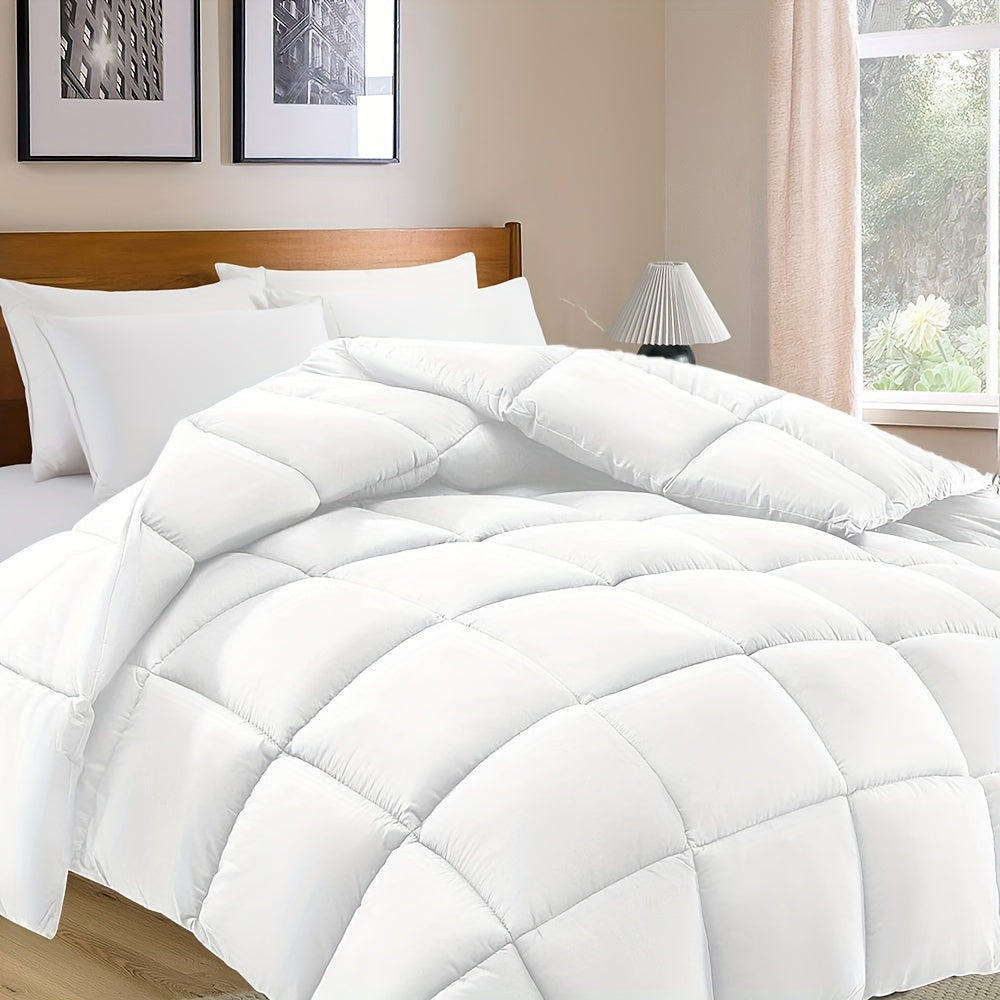 Soft and Lightweight Quilted Comforter – Year-Round Comfort and Warmth for Restful Sleep