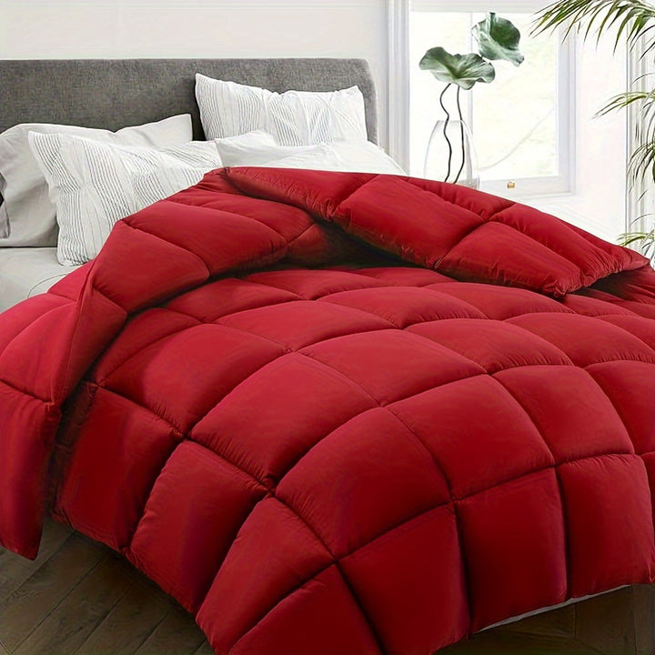 Soft and Lightweight Quilted Comforter – Year-Round Comfort and Warmth for Restful Sleep