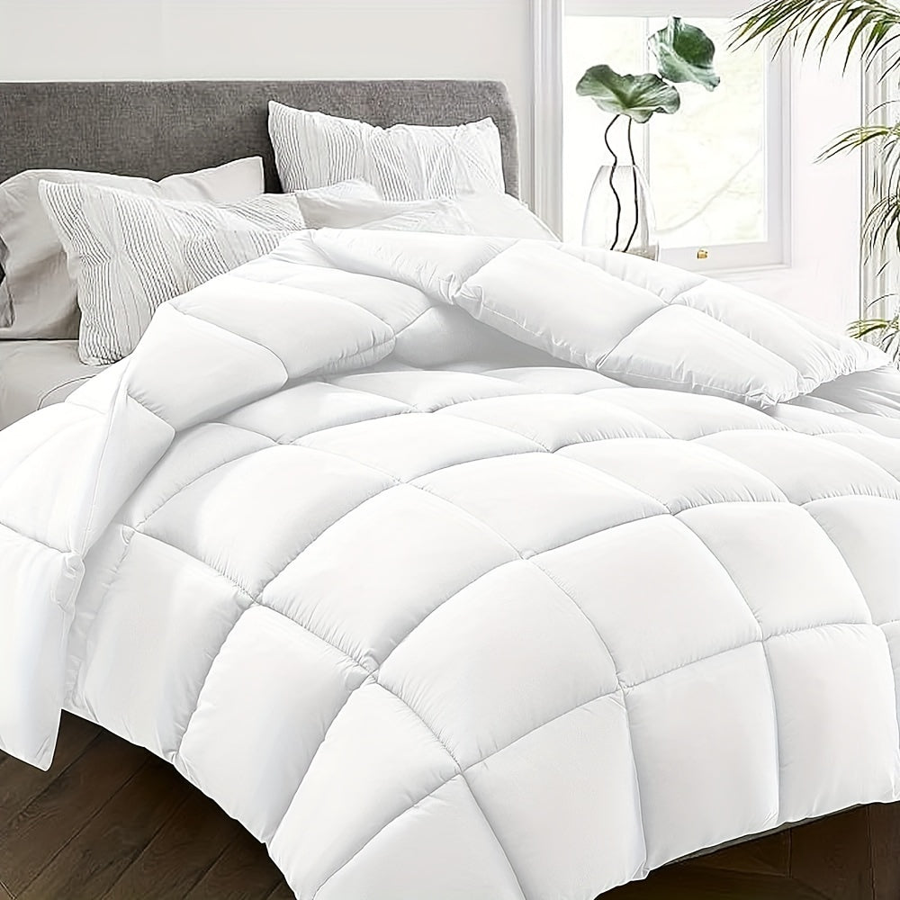 Soft and Lightweight Quilted Comforter – Year-Round Comfort and Warmth for Restful Sleep