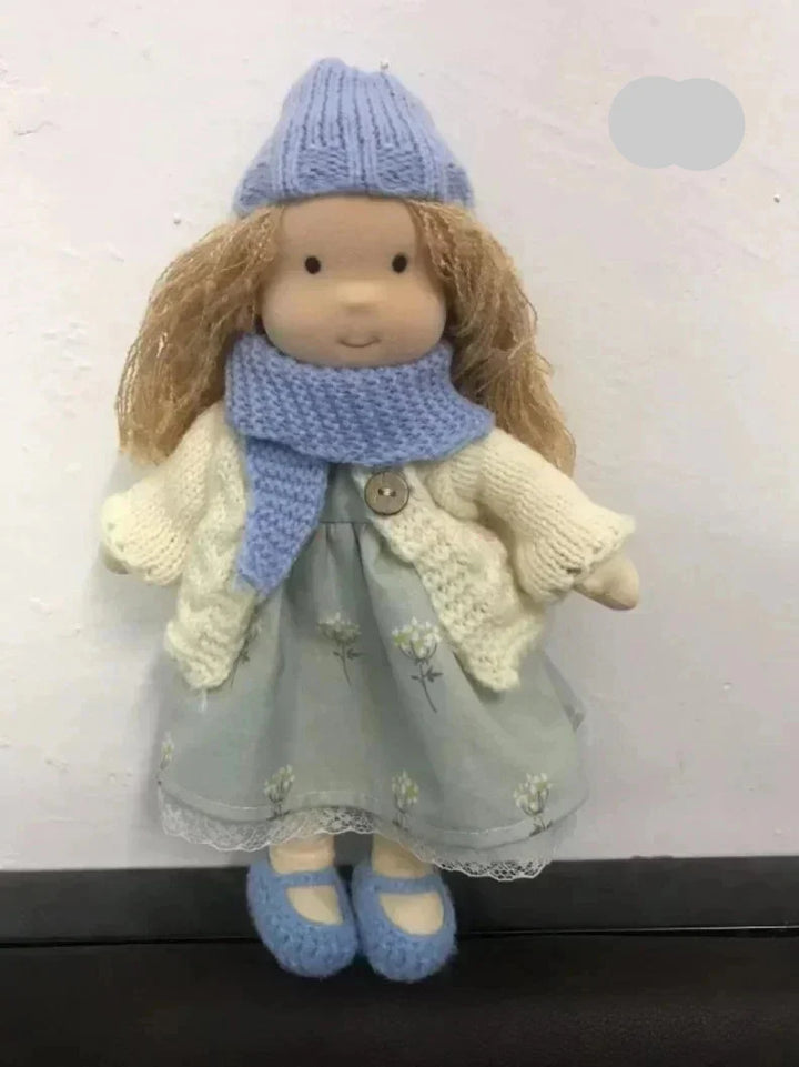 Soft Waldorf Doll Made of Fabric in a Charming Decorative Box