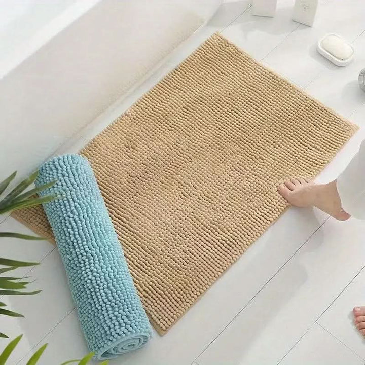SOFTDRY COMFORT – Chenille Bath Mat with Non-Slip Backing