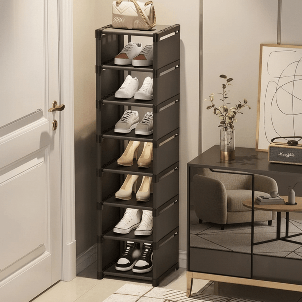 SPACERACK – Space-Saving Shoe Rack for Corners &amp; Small Spaces