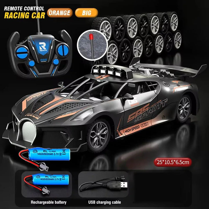 SPEEDCUB – Child-safe 1:18 RC drift car with robust design