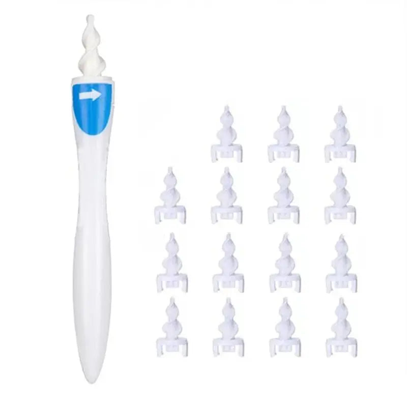 Spiral Earwax Remover with Soft Silicone Tips