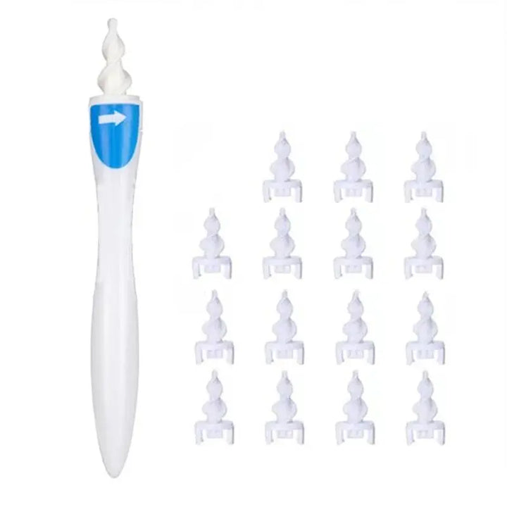 Spiral Earwax Remover with Soft Silicone Tips