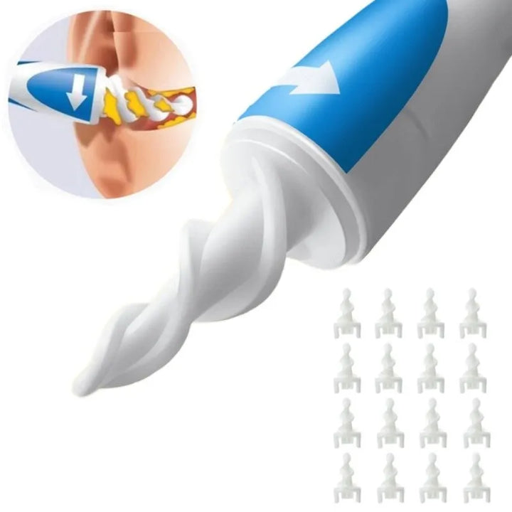 Spiral Earwax Remover with Soft Silicone Tips