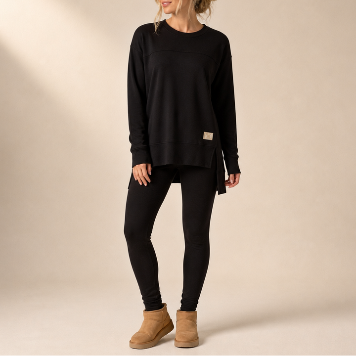 Split Sleeve Top and Pants Set