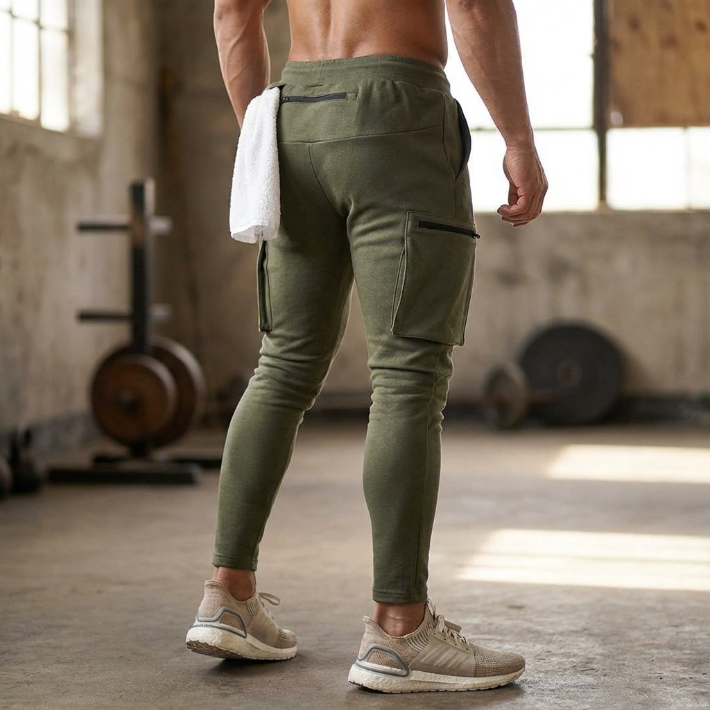 Sporty Tapered Training Trousers