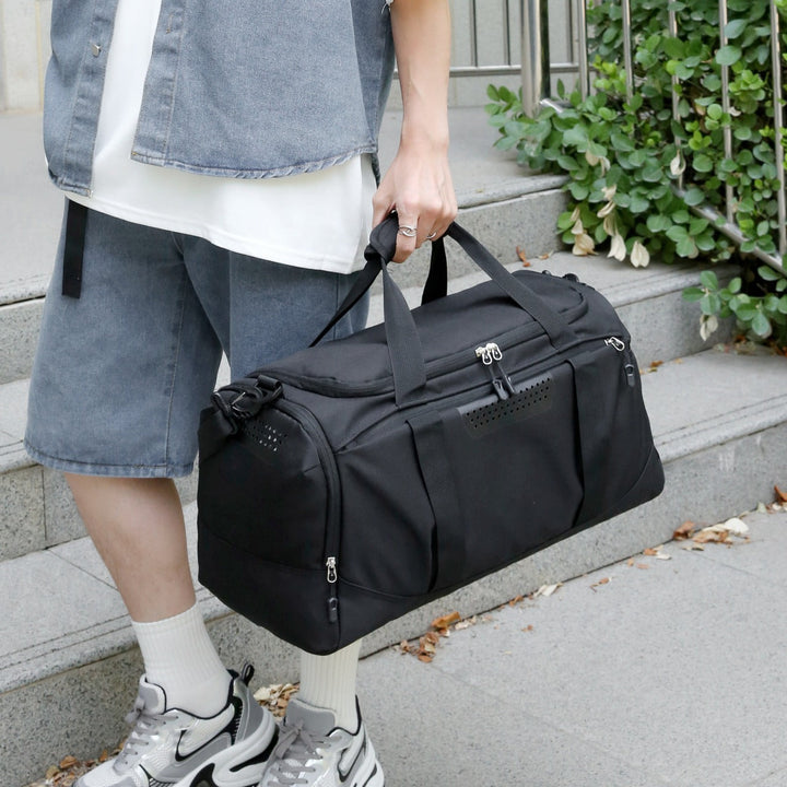 Sporty Travel Bag with Insulated Interior Compartment