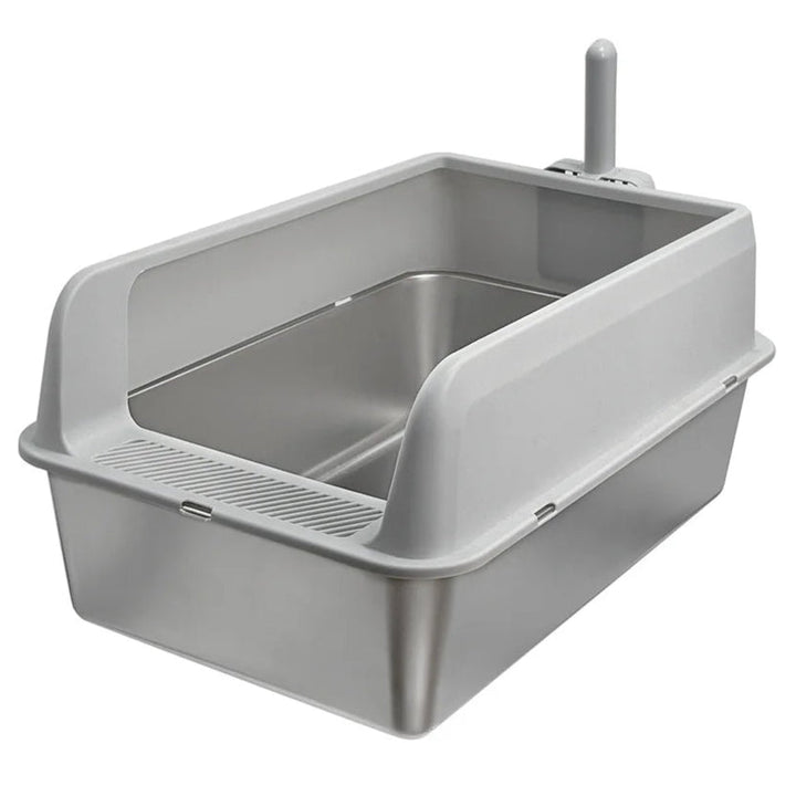 Stainless Steel Cat Litter Box with Easy Front Access