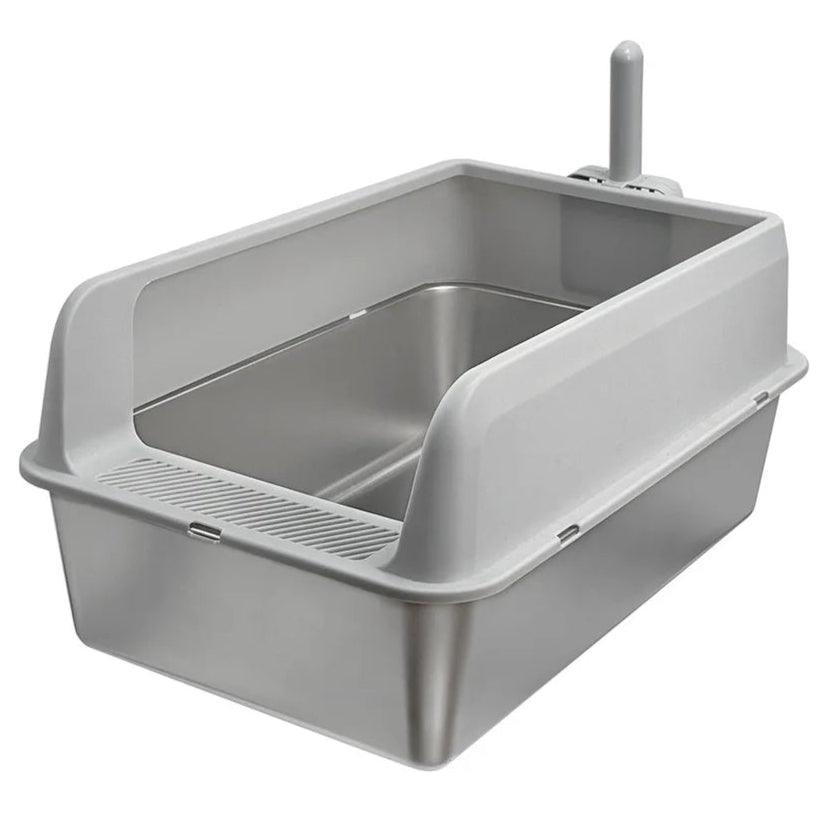 Stainless Steel Cat Litter Box with Easy Front Access