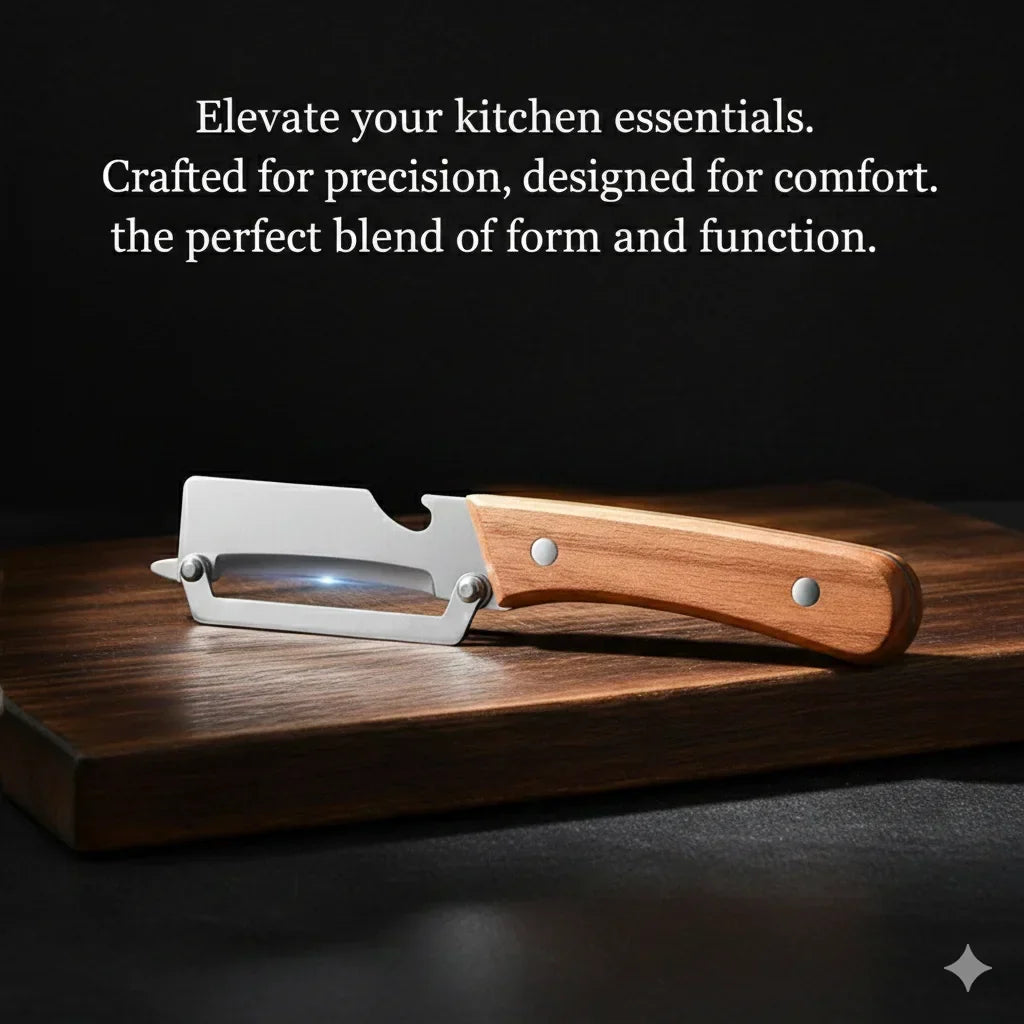 Stainless Steel Precision Peeler with Bottle Opener