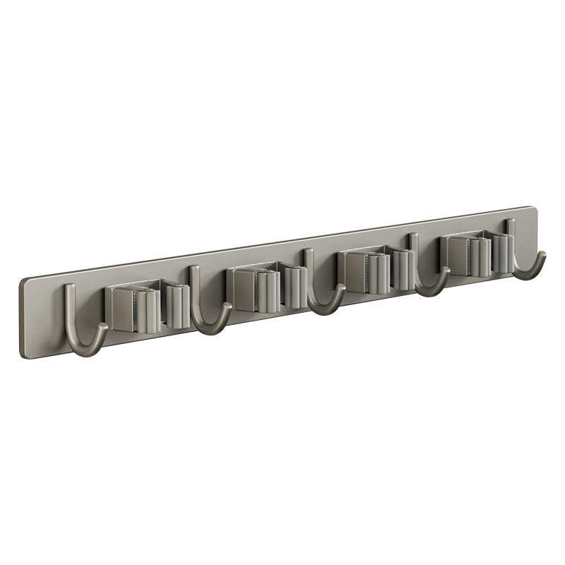 Stainless Steel Wall-Mounted Broom and Mop Holder