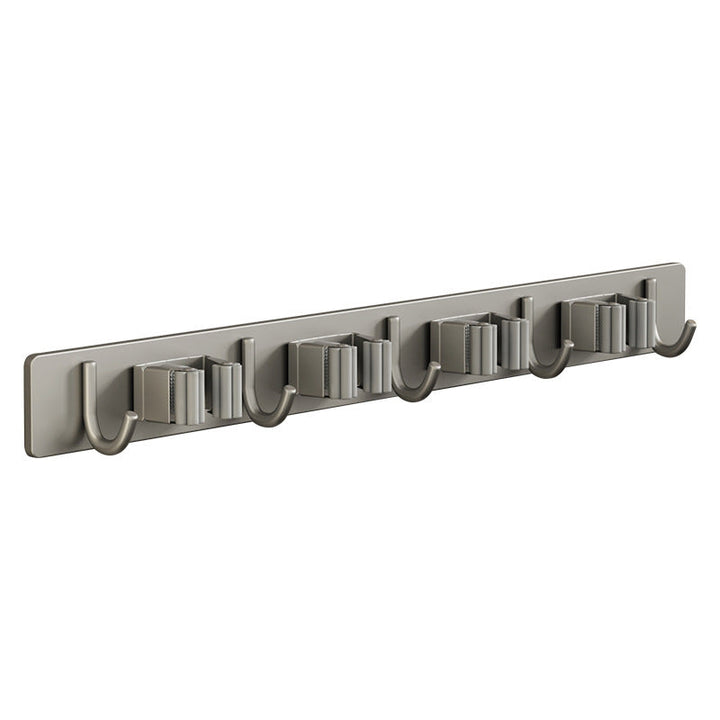 Stainless Steel Wall-Mounted Broom and Mop Holder