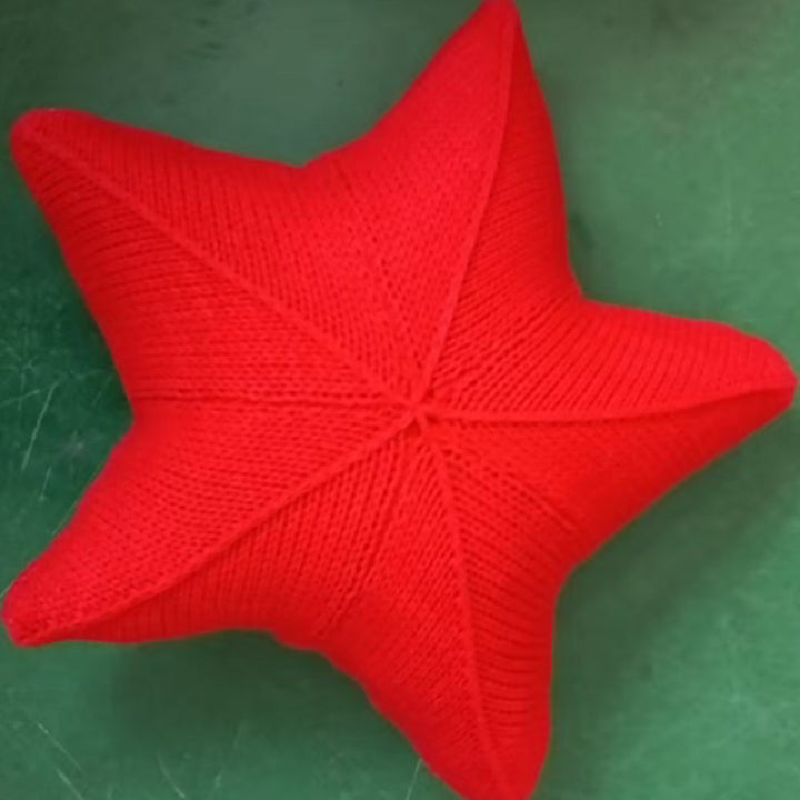 Starfish Hand-Knitted Cushion