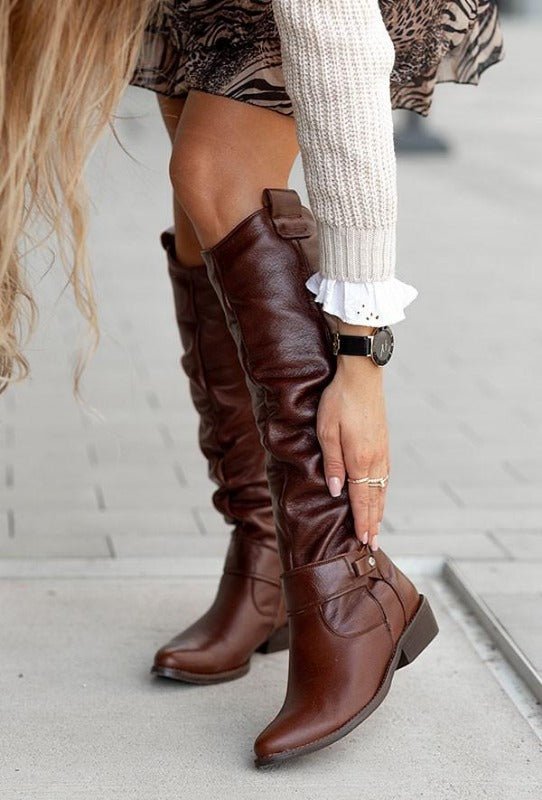 Stylish Leather Boots, Perfect for Any Occasion