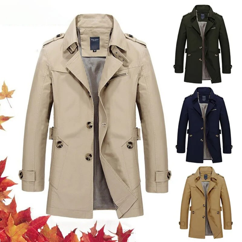 Stylish Long Trench Coat