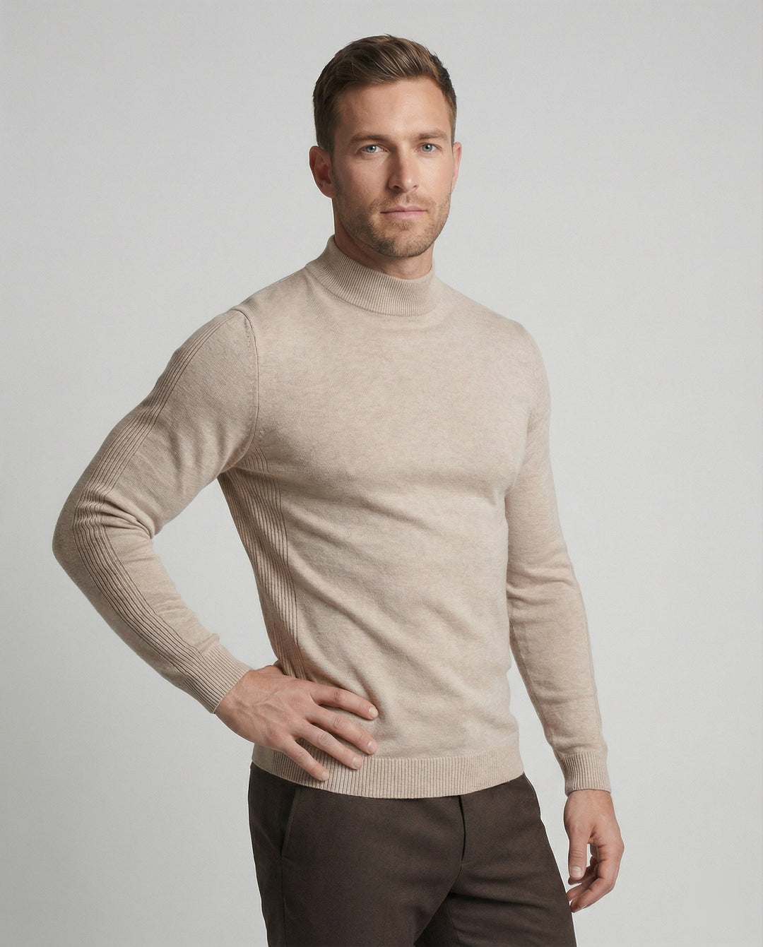 Stylish Merino Wool Turtleneck Sweater