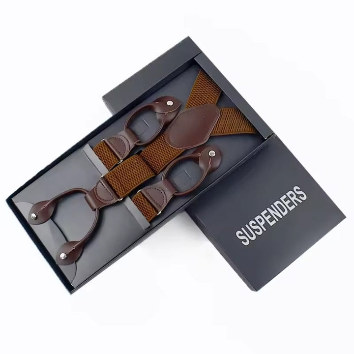 Suspenders - Adjustable 6-Hole Elastic Straps