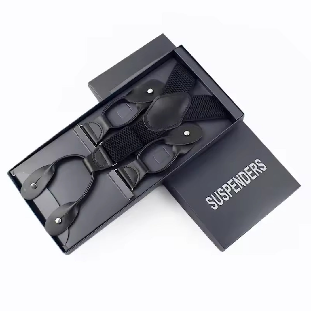 Suspenders - Adjustable 6-Hole Elastic Straps