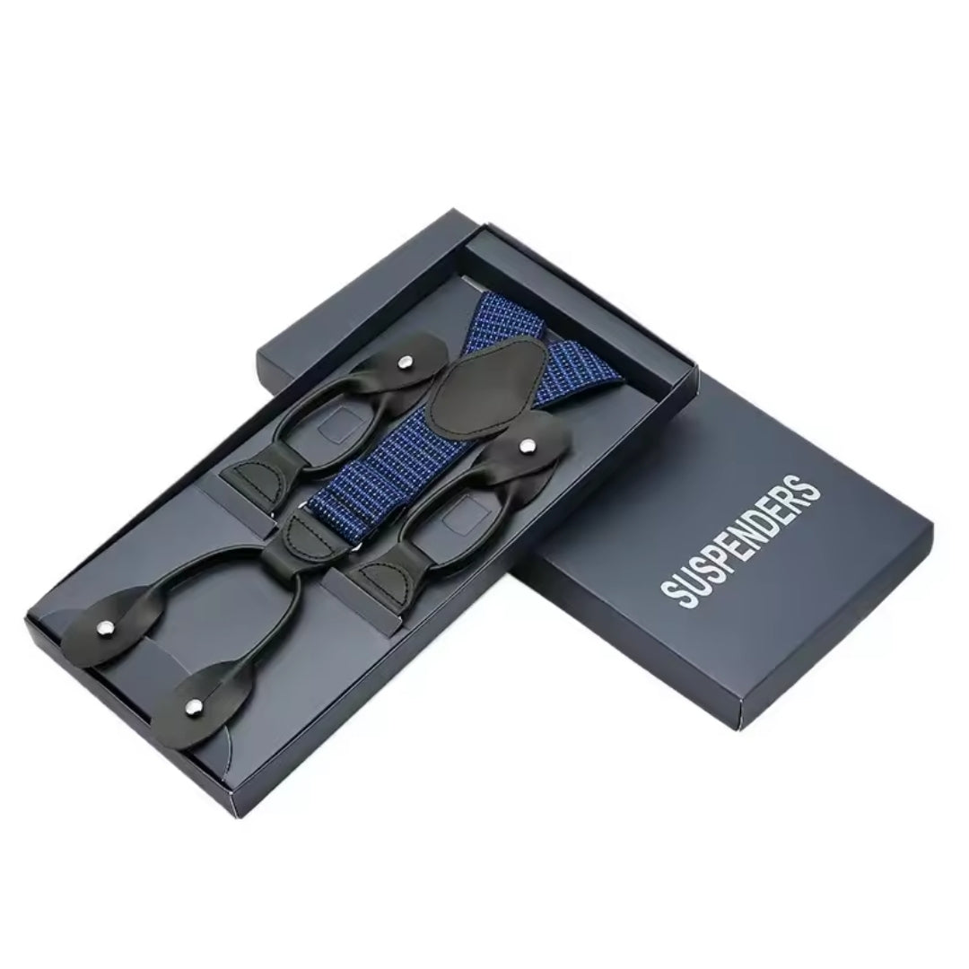 Suspenders - Adjustable 6-Hole Elastic Straps