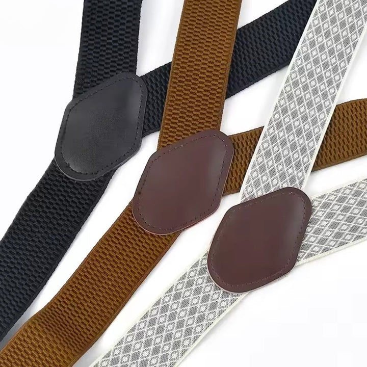 Suspenders - Adjustable 6-Hole Elastic Straps