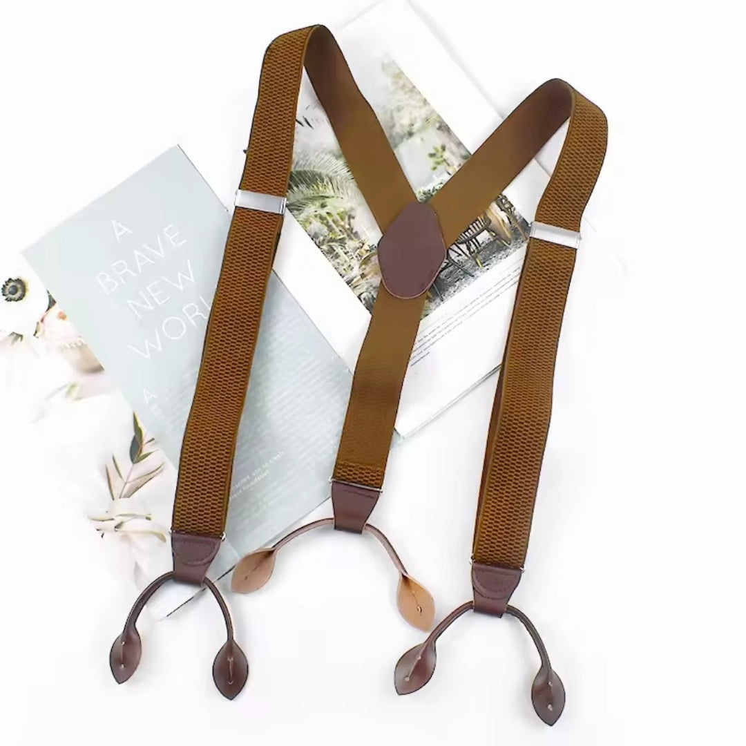 Suspenders - Adjustable 6-Hole Elastic Straps