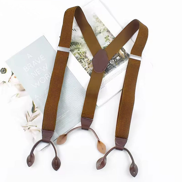 Suspenders - Adjustable 6-Hole Elastic Straps