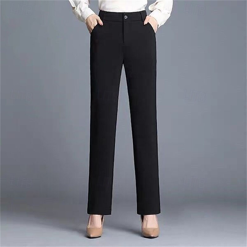 Tailored Straight-Leg Trousers