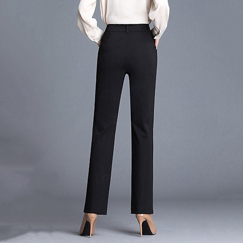 Tailored Straight-Leg Trousers