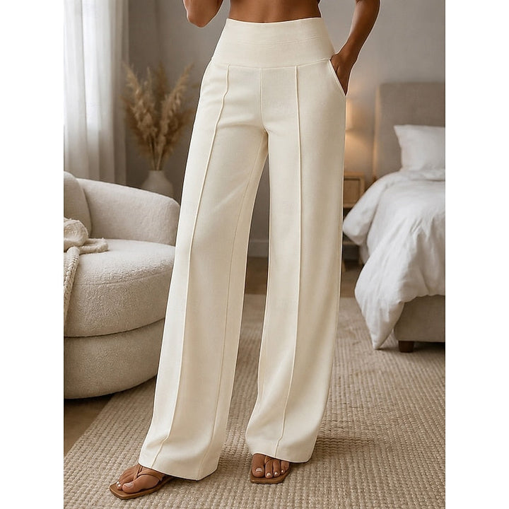 Tailored Wide-Leg Pants
