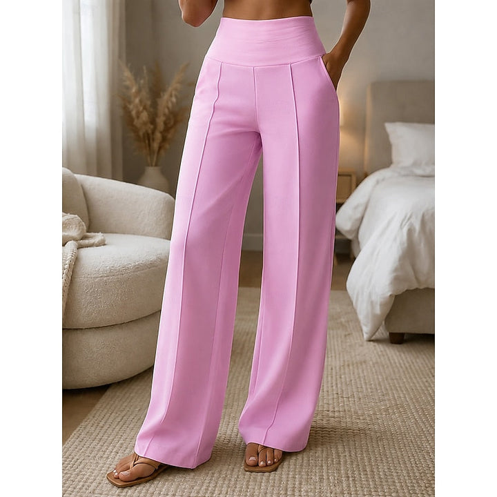 Tailored Wide-Leg Pants