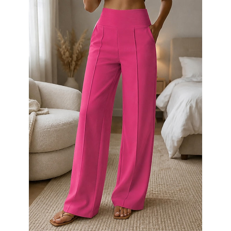Tailored Wide-Leg Pants