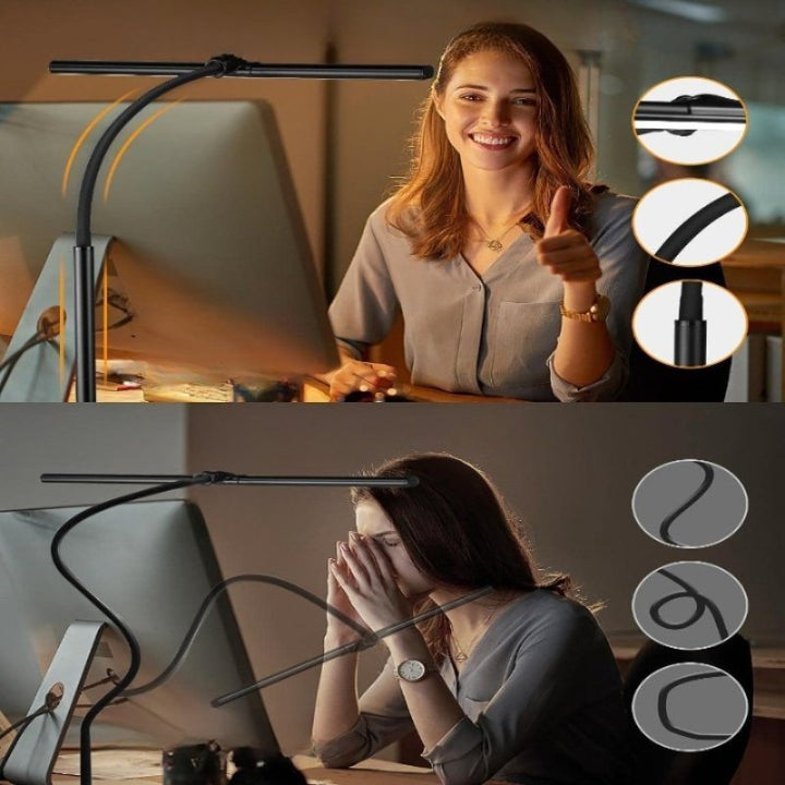 TASKBRIGHT – Flexible gooseneck LED desk lamp for office &amp; home