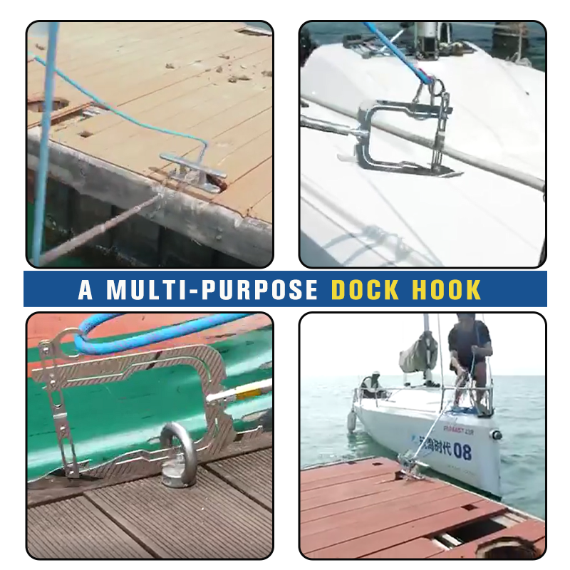 Telescoping Dock Hook for Boats &amp; Mooring