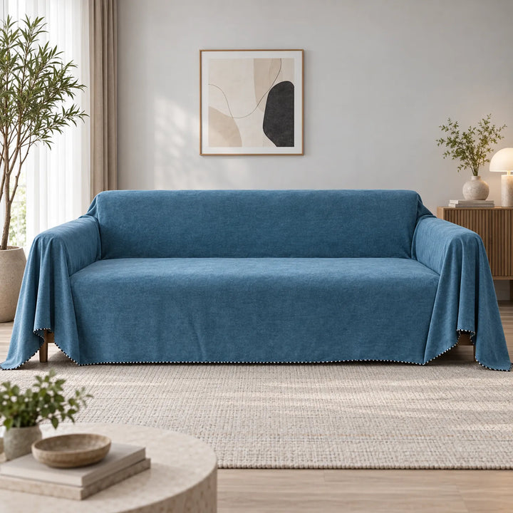 Textured Water-Repellent Sofa Throw