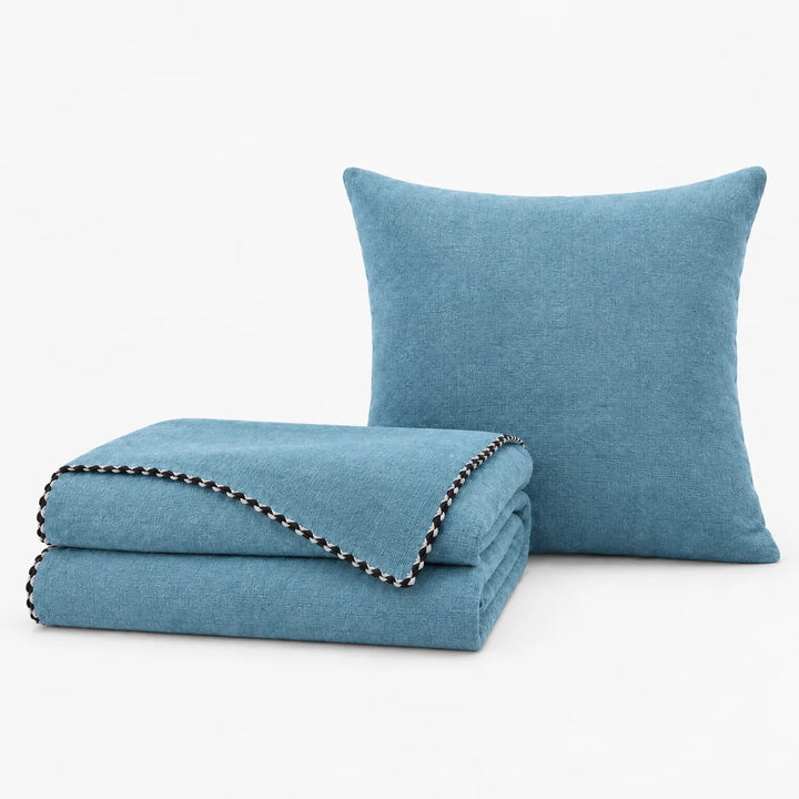 Textured Water-Repellent Sofa Throw