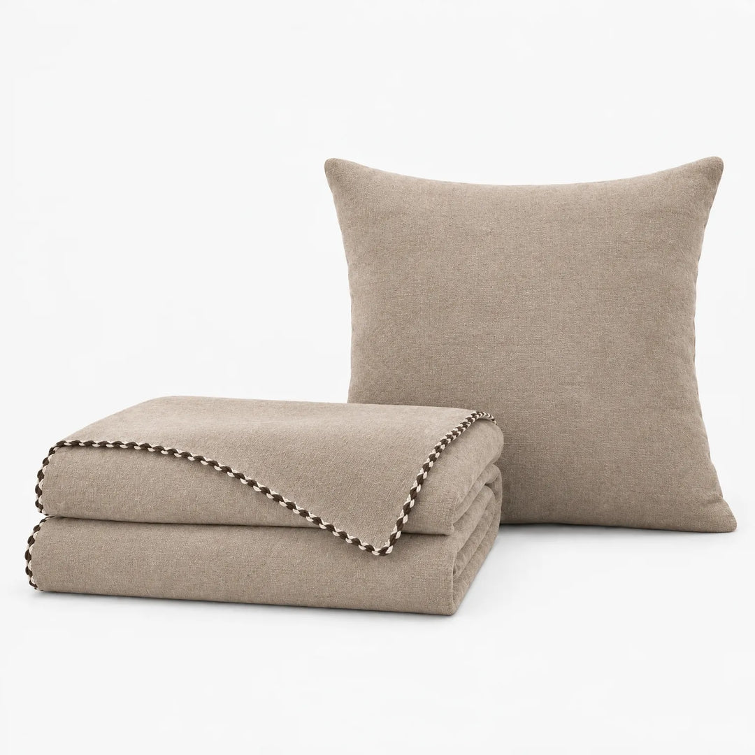 Textured Water-Repellent Sofa Throw