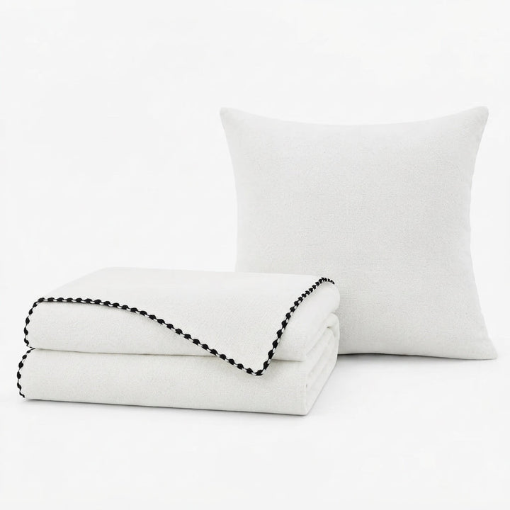 Textured Water-Repellent Sofa Throw