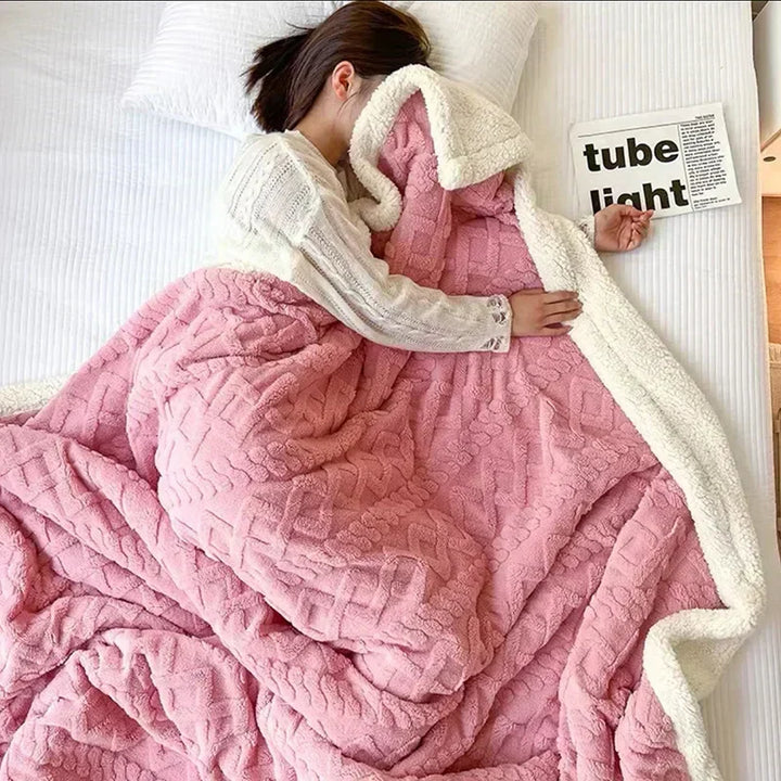 Thick Lambswool Blanket for Winter - WarmWool