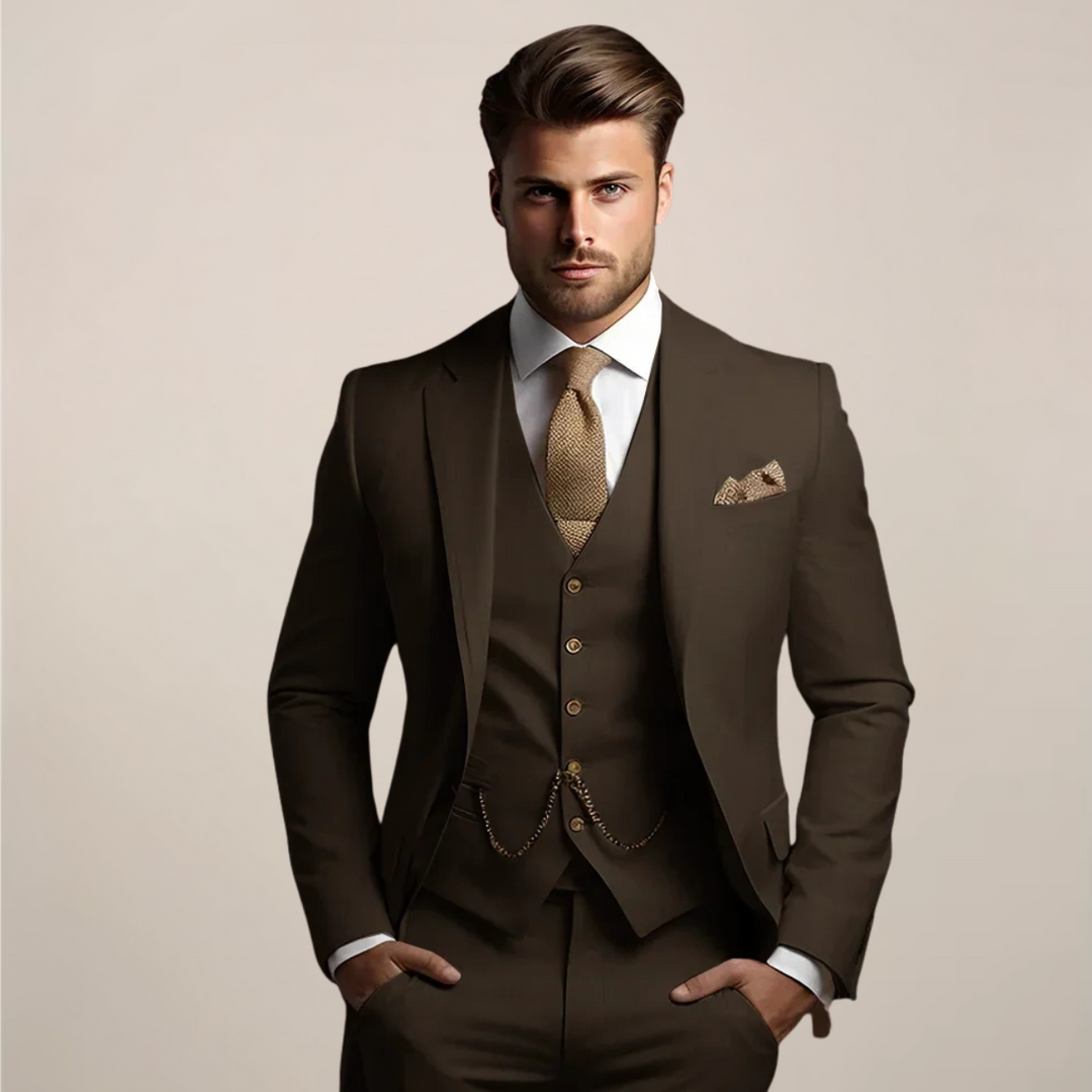 Three-Piece Slim Fit Suit