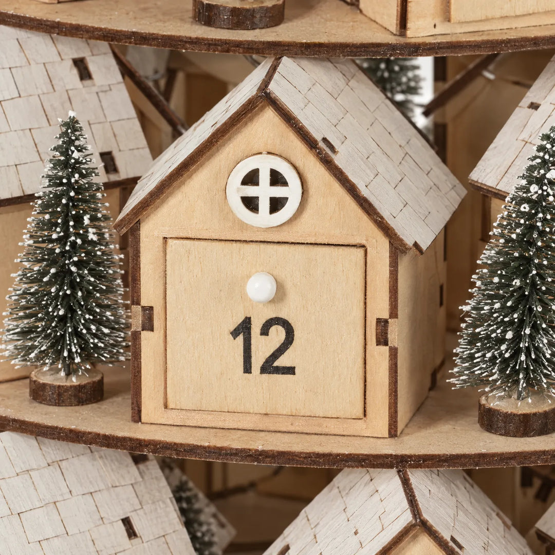 Tiered Nivosa Village Advent Calendar