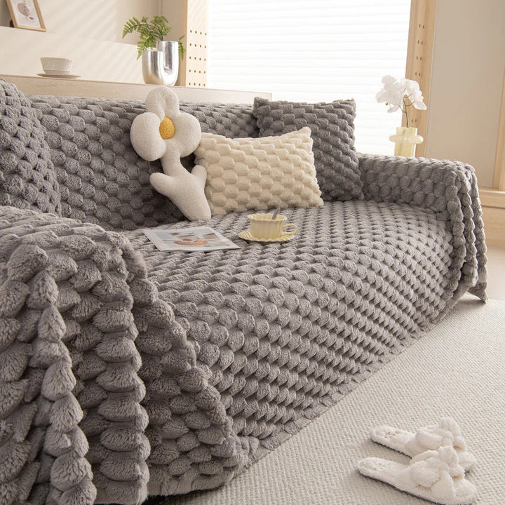 Tufted Rabbit Faux Sofa Cover