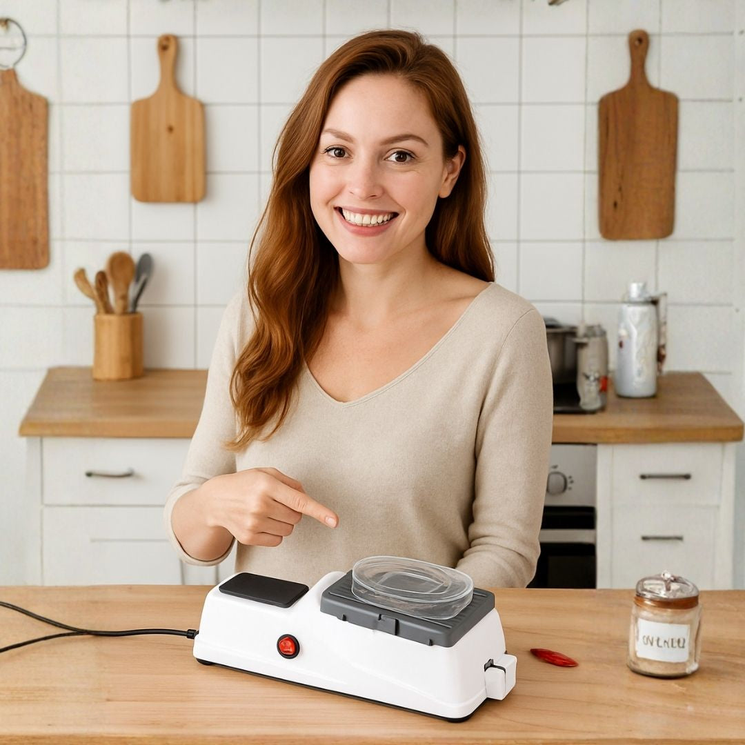 Two-Stage Knife Sharpener with Safe Guide Slots