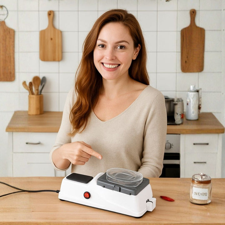 Two-Stage Knife Sharpener with Safe Guide Slots