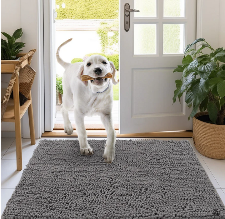 Ultra-Absorbent and Non-Slip Washable Microfiber Dog Mat - PawDry