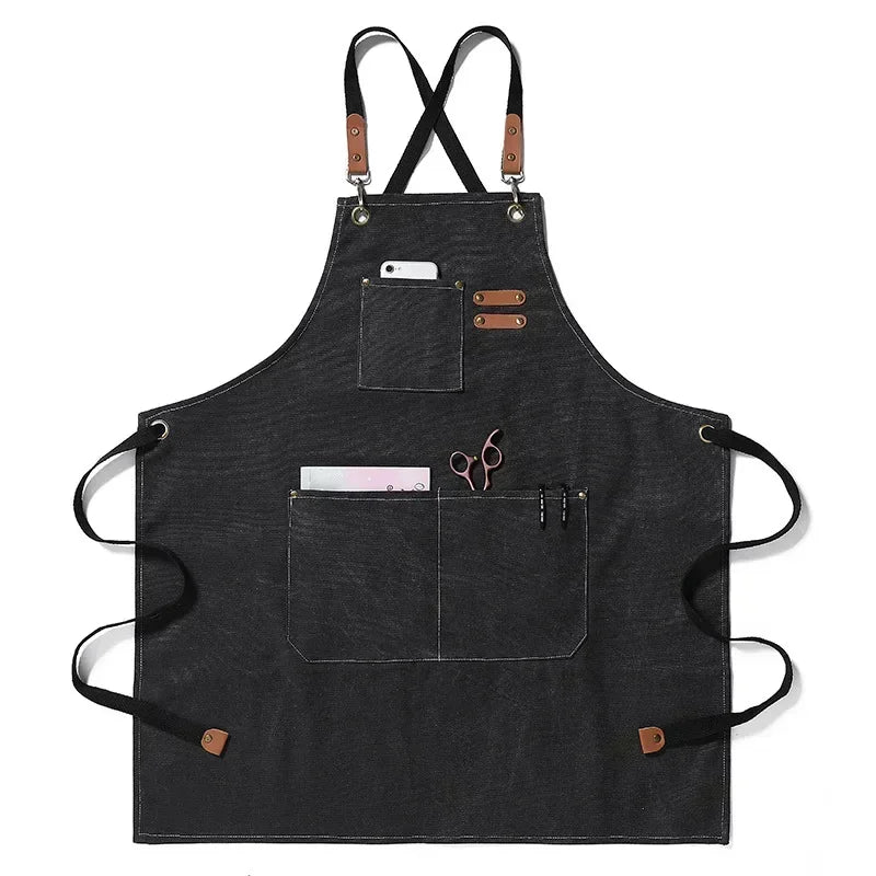 Unisex Lightweight Canvas Apron — Durable Fabric Construction