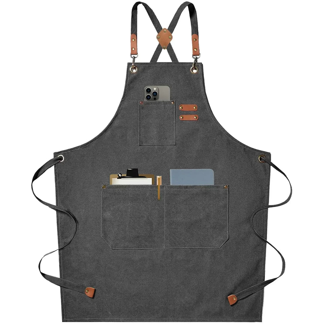 Unisex Lightweight Canvas Apron — Durable Fabric Construction