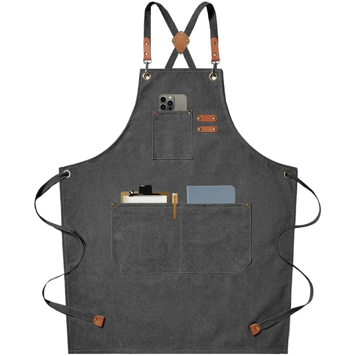 Unisex Lightweight Canvas Apron — Durable Fabric Construction